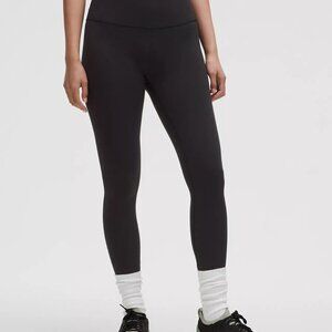 Lululemon Black Wunder Train High Rise Leggings 25”